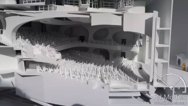 ▲戲曲中心概念模型的大廳內(nèi)部。