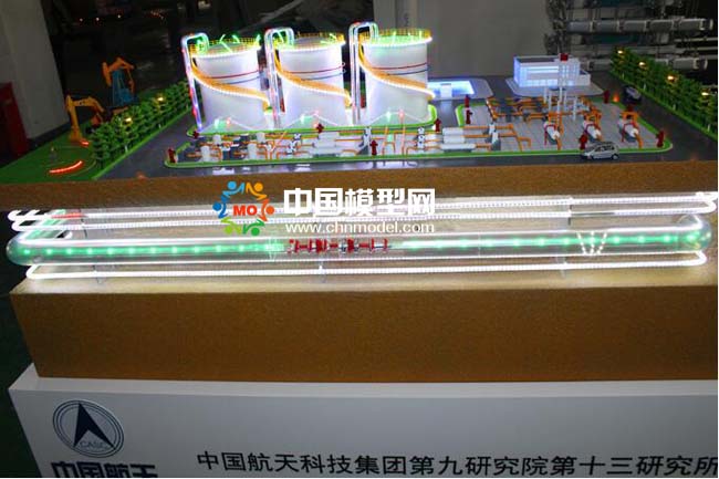 儲油罐區(qū)安全檢測沙盤模型（航天九院）
