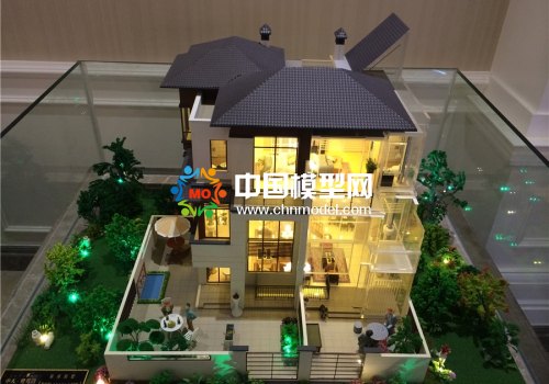 精工細(xì)制的別墅沙盤模型