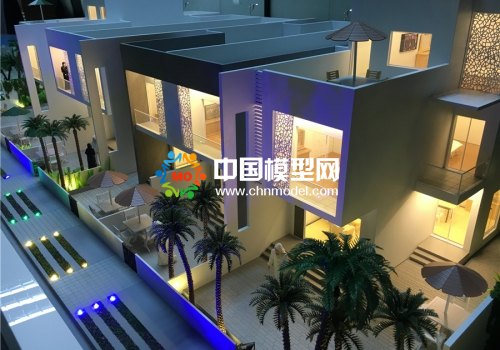 精工細(xì)制的別墅沙盤模型