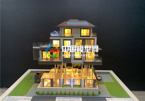 精工細(xì)制的別墅沙盤模型