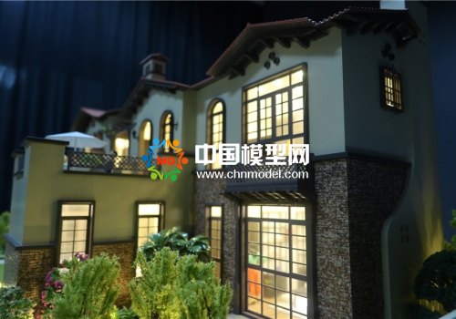 精工細(xì)制的別墅沙盤模型