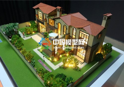 精工細(xì)制的別墅沙盤模型