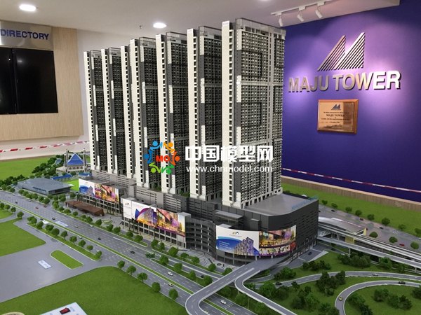 吉隆坡商業(yè)綜合體沙盤模型