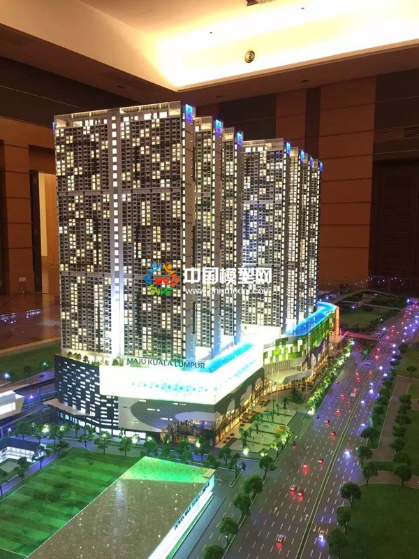 吉隆坡商業(yè)綜合體沙盤模型