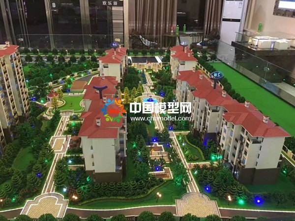 花園式洋房沙盤模型