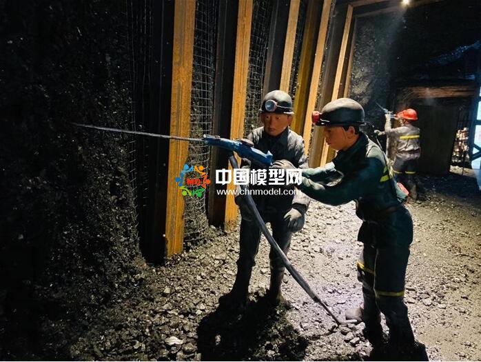 采煤工人微縮場(chǎng)景沙盤(pán)模型