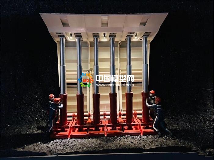 采煤工人微縮場(chǎng)景沙盤(pán)模型