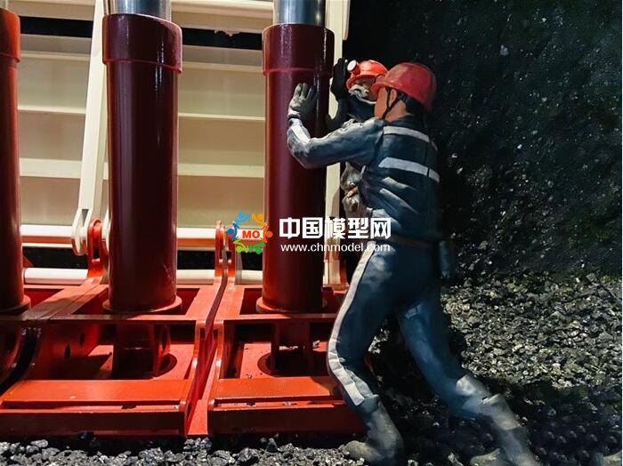 采煤工人微縮場(chǎng)景沙盤(pán)模型