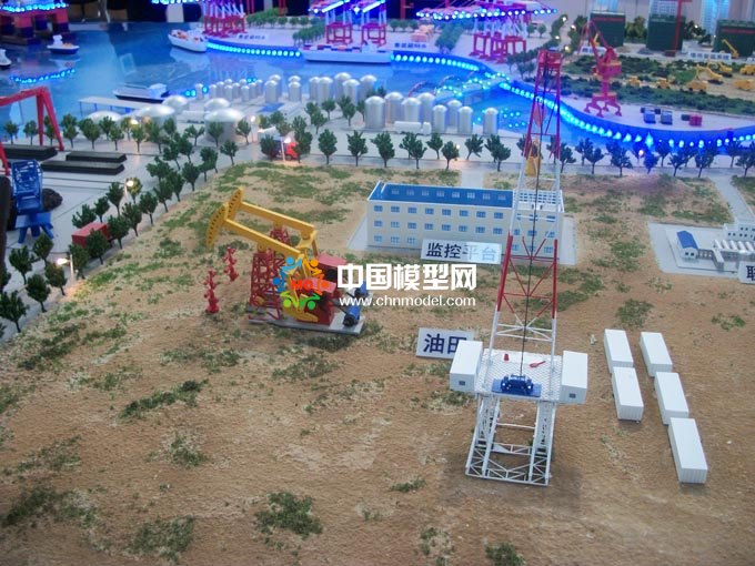 油田石油采集沙盤模型