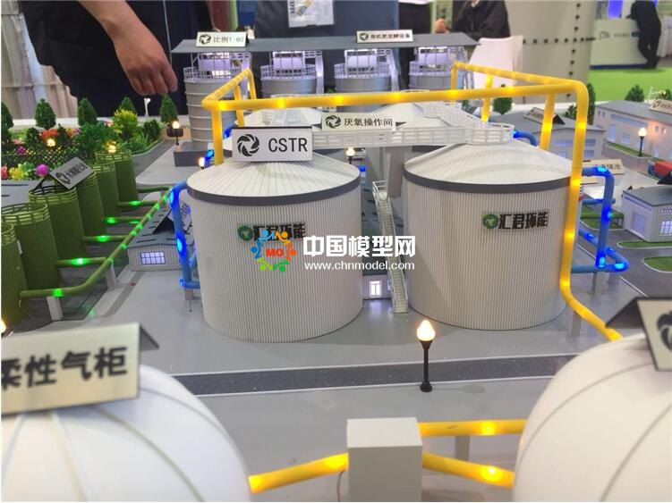 有機(jī)廢棄物處理沙盤模型，沼氣工程模型