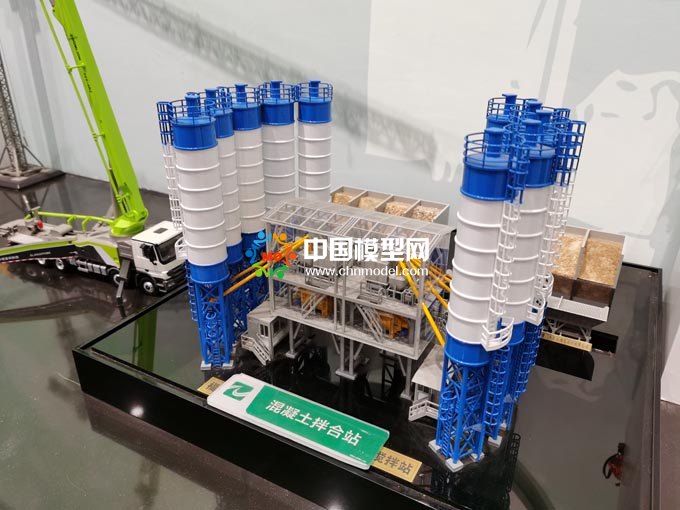 混凝土拌合站模型，混凝土攪拌站模型