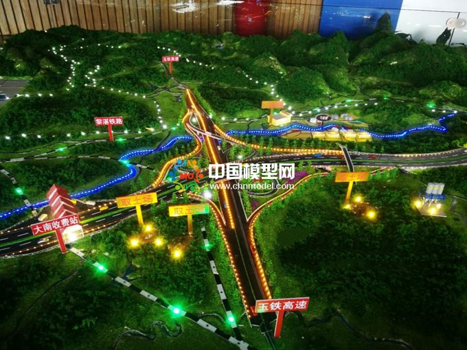 中交一航局高速公路沙盤模型