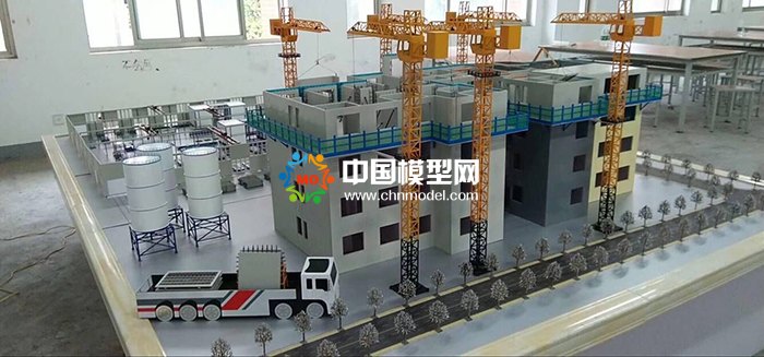 剪刀墻結(jié)構(gòu)吊裝模型，PC構(gòu)建生產(chǎn)線模型  