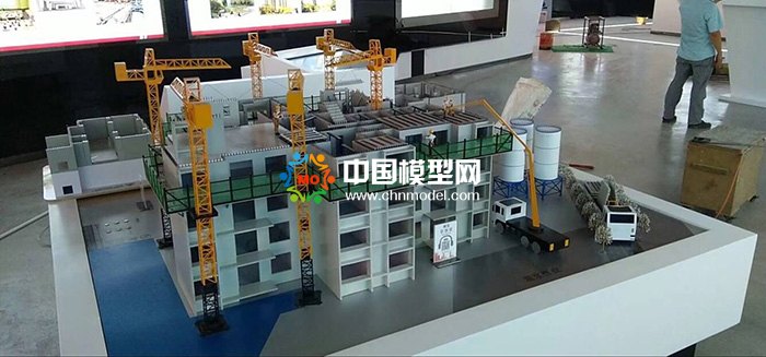 剪刀墻結(jié)構(gòu)吊裝模型，PC構(gòu)建生產(chǎn)線模型  