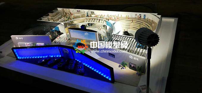 汽車展臺(tái)模型,4S店沙盤