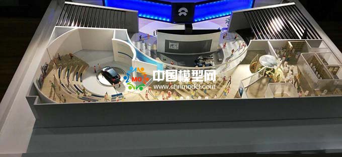汽車展臺(tái)模型,4S店沙盤