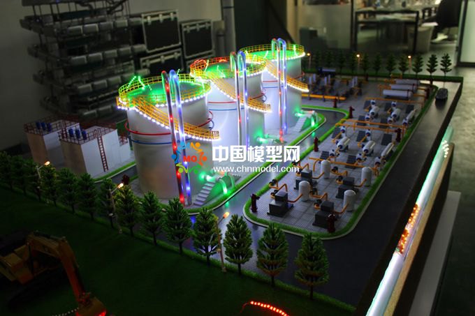 ???????儲(chǔ)油罐和儲(chǔ)氣罐安全檢測(cè)沙盤模型