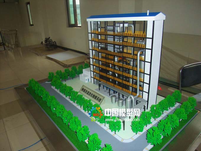 粉煤灰硫酸焙燒處理沙盤(pán)模型