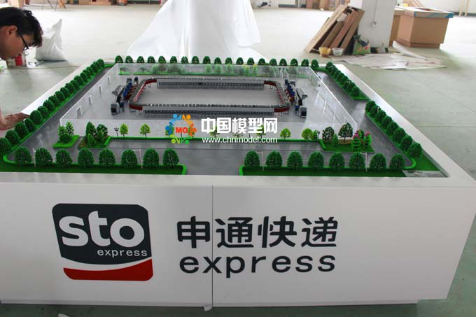 快遞物流沙盤，智能分揀模型