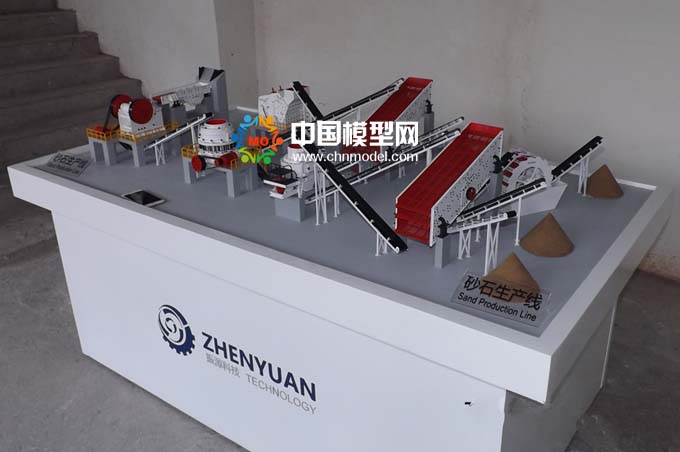 砂石生產線模型，碎石生產線模型