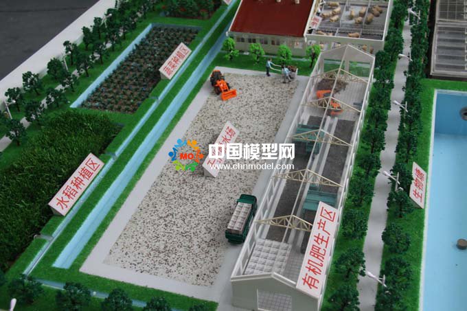 有機(jī)肥生產(chǎn)沙盤，生態(tài)循環(huán)污水處理沙盤模型