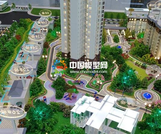 建筑模型為了突出展示效果，可以適當增加藝術(shù)手法