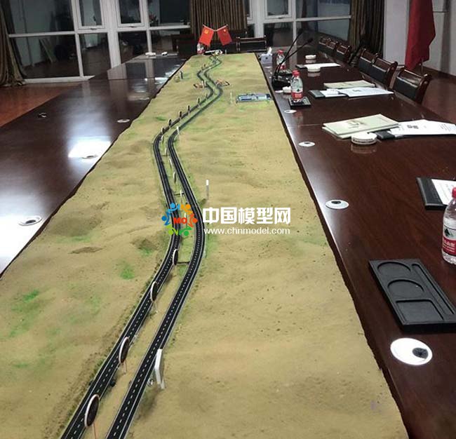 沙漠高速公路沙盤模型