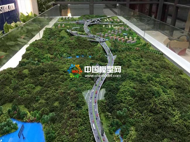 高速互通立交橋沙盤模型