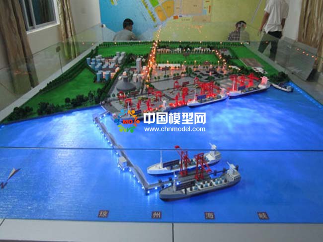 海南新興港碼頭沙盤(pán)模型