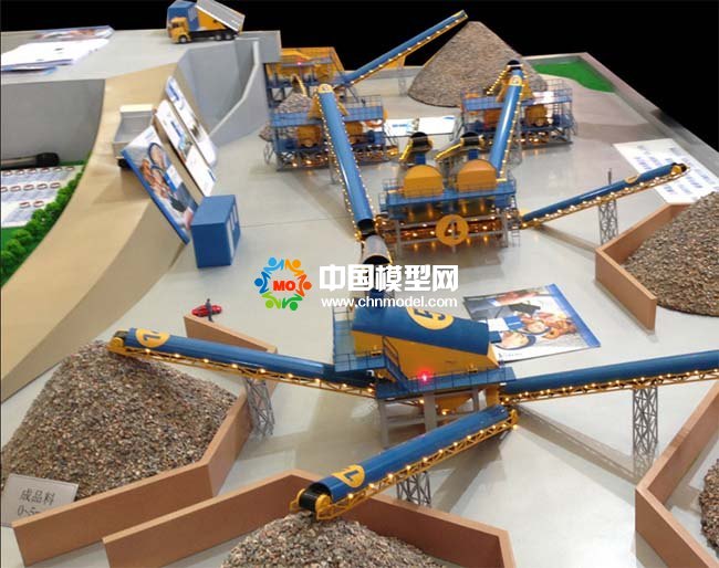 建筑垃圾破碎站沙盤模型
