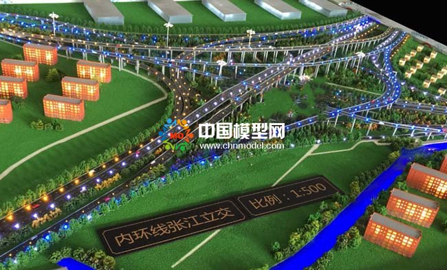 張江立交橋沙盤(pán)模型