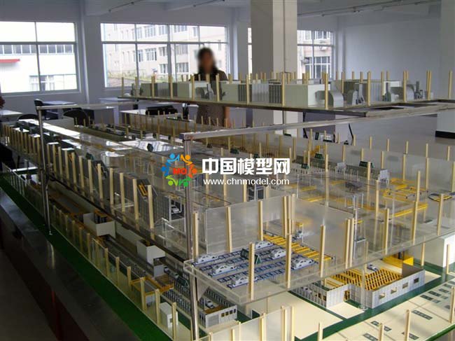 智能汽車檢測(cè)站沙盤模型