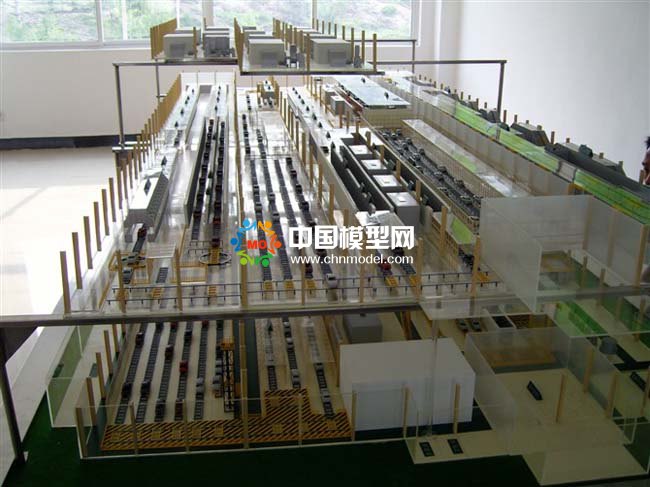 智能汽車檢測(cè)站沙盤模型