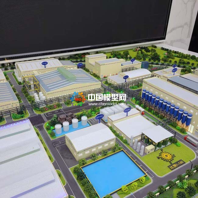 固體廢物處置利用，電解銅項(xiàng)目沙盤模型