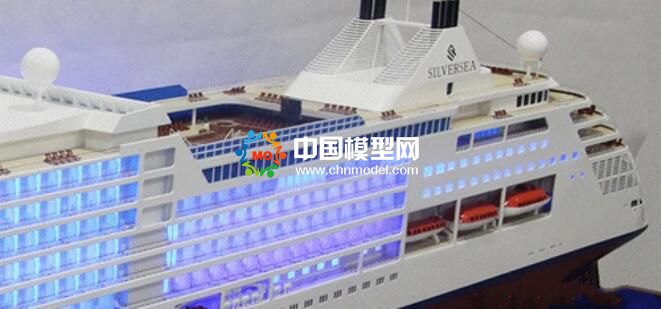 銀海女神號豪華郵輪模型