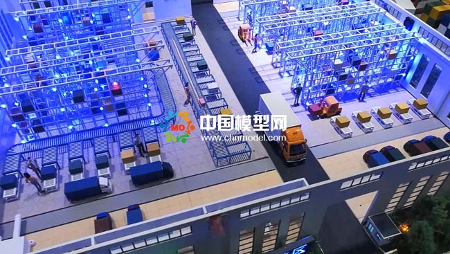 智慧倉儲(chǔ)沙盤模型