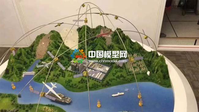 衛(wèi)星遙感監(jiān)測(cè)防災(zāi)防害預(yù)警沙盤(pán)模型