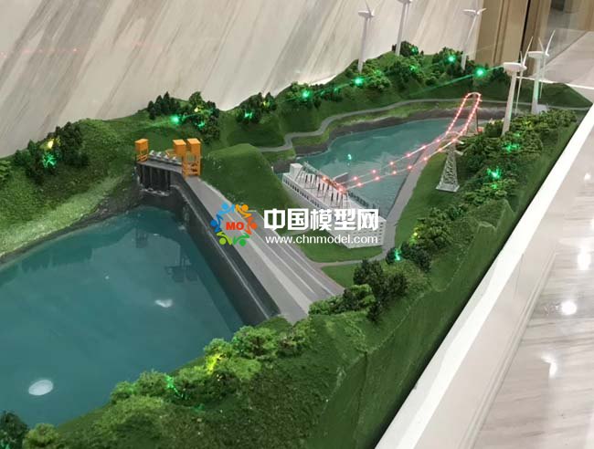 苗尾水電站沙盤模型