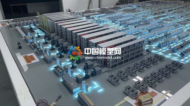 智能汽車生產(chǎn)線沙盤模型，智慧物流沙盤模型