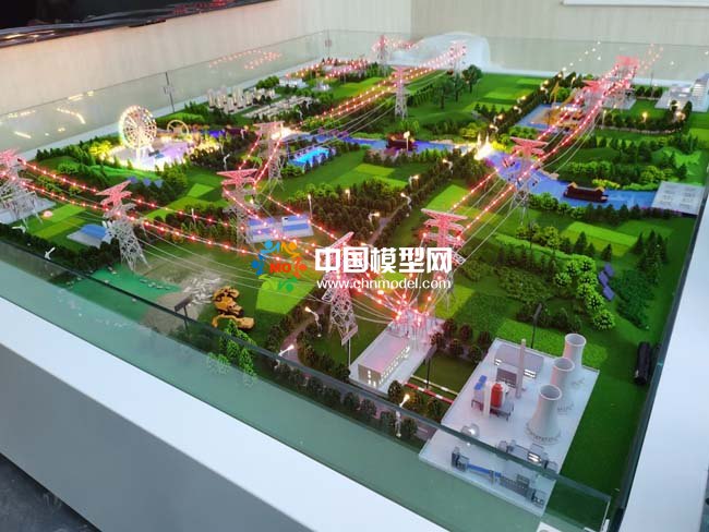 火力發(fā)電廠電網(wǎng)輸變電沙盤(pán)模型