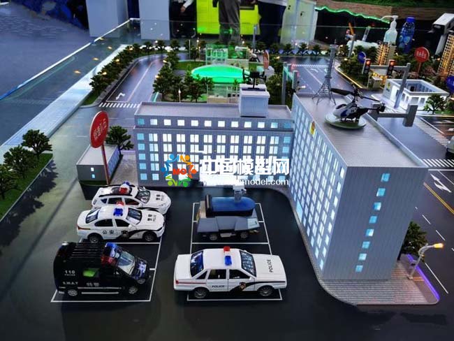 公安科技創(chuàng)新立體化防控體系沙盤模型