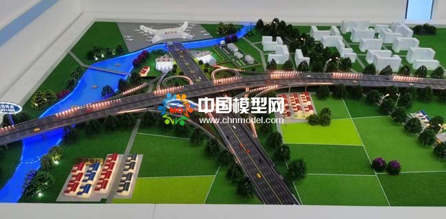 S43呼和浩特機場高速公路沙盤模型