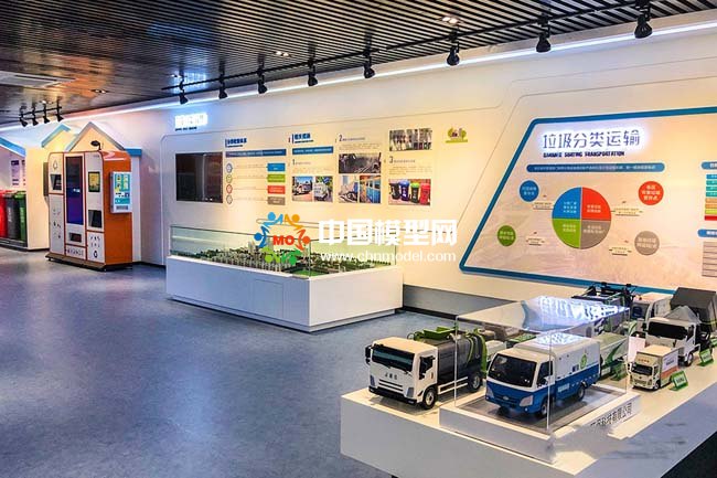 垃圾分類處理沙盤模型，垃圾分類展示教育沙盤模型