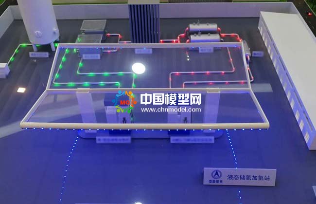 液態(tài)儲(chǔ)氫加氫站沙盤模型