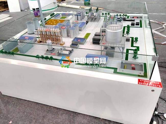 二氧化硅基新材料環(huán)保生產(chǎn)線沙盤模型