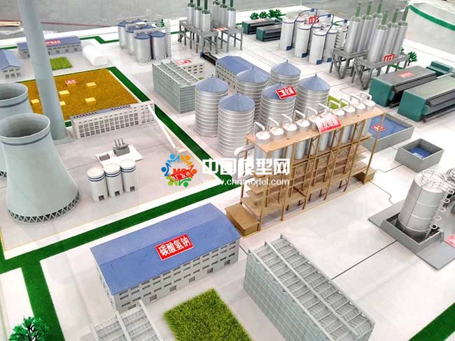 二氧化硅基新材料環(huán)保生產(chǎn)線沙盤模型