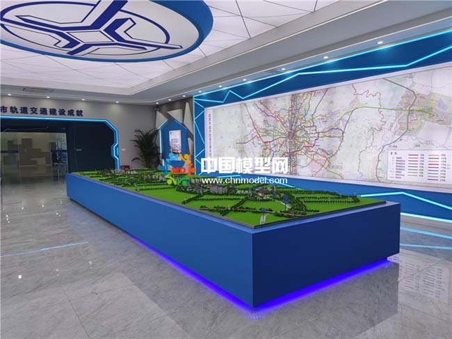 成都軌道交通三十號(hào)線沙盤模型