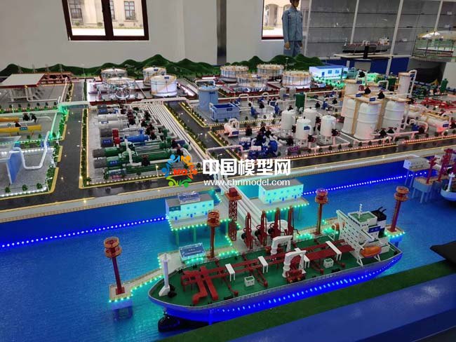石油煉化基地沙盤模型
