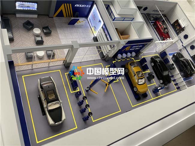 汽車服務(wù)養(yǎng)護中心沙盤模型